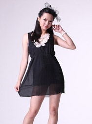 韩版优雅气质雪纺裙